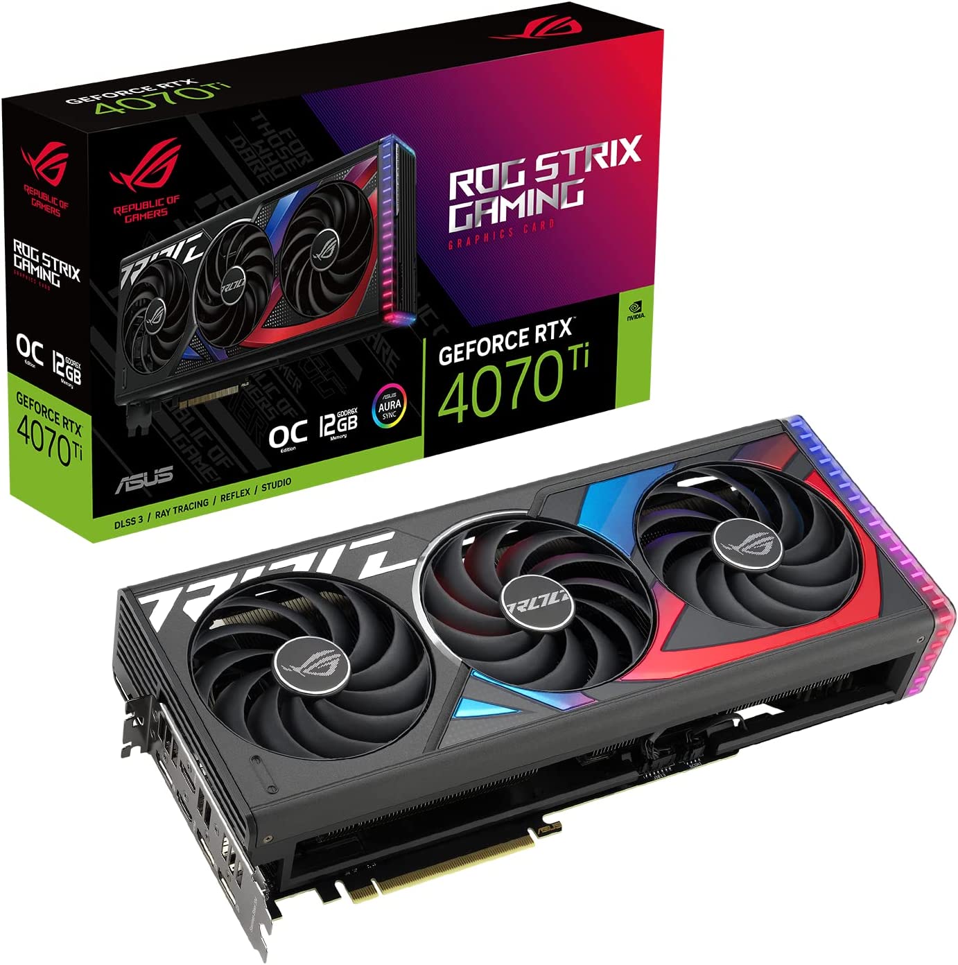 ASUS ROG Strix GeForce RTX 4070 Ti OC Edition Graphics Card